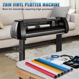 SucceBuy 28/34 Inch Vinyl Cutter Plotter Labels Printer Cutting Machine LCD Display Bluetooth SignMaster Software Kit Bundle