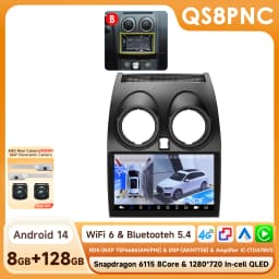 Hizpo 2 din Android 14 Radio For Nissan Qashqai J10 2006 - 2013 Carplay 4G Multimedia GPS 2din Autoradio Smart Car Systems WIFI