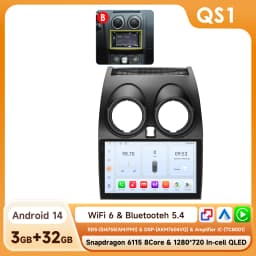 Hizpo 2 din Android 14 Radio For Nissan Qashqai J10 2006 - 2013 Carplay 4G Multimedia GPS 2din Autoradio Smart Car Systems WIFI