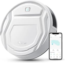 OKP K2 Robot Vacuum Cleaner,2000Pa Powerful Suction, 120Mins Runtime, Automatic Self-Charging, Wi-Fi/App/Alexa Contro