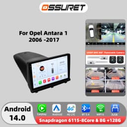 4G AI Carplay Android Auto Car radio For Opel Antara 1 2006 -2017 Multimedia player Autoradio GPS navi Stereo 8Core Head Unit Fm