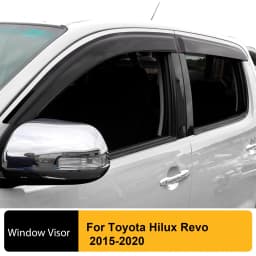 Window Visor Wind Deflector For Toyota Hilux 2015-2020 4PCS/Set Double Cabin Accessories Car Styling