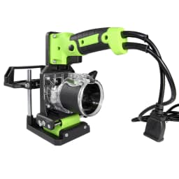 Allsome 2 in 1 Wood Trimming Machine Bracket Woodworking Slotting Machine Bracket Aluminum Alloy Wood Trimmer Router Support