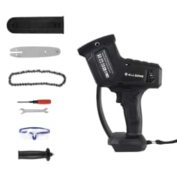 Allsome 8 In Cordless 21V Mini Chain Chainsaw Hand Pruning Saw Electric Woodworking Garden Cutting Tools For Makita Battery