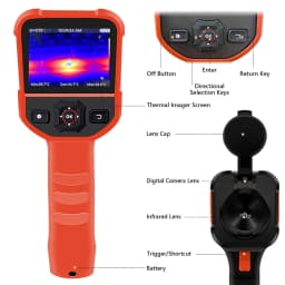 IR Resolution Infrared Thermal Imager Handheld 300,000 Pixels Thermal Imaging Camera with Color Display Screen