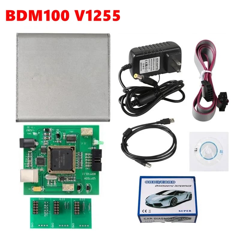 ECU Helper BDM100 V1255 Programmer ECU Chip Tuning BDM 100 Code Reader Remapping LED BDM Frame LED 4pcs Probe Pens BDM Probe
