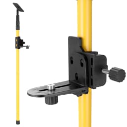 Telescopic Rod for Line Leveler Aluminum Alloy Adjustable Lift Extend Bracket Holder for 1/4''and 5/8'' Laser Level