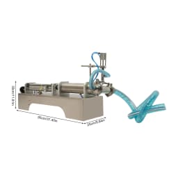 100-1000ML Automatic Self-priming Pneumatic Liquid Filler Filling Machine 304 Stainless Steel for Honey Cream Cosmetics Paste