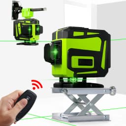 CLUBIONA 12/16 lines Green Beam Cross Laser Level 360 Rotary Self-Leveling Construction Decoration Tools With Remote Control