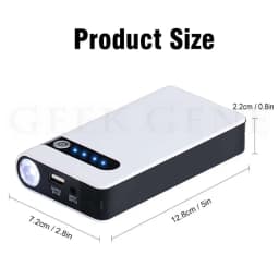 GKFLY 12V Portable Car Jump Starter 2000A Auto Battery Booster Charger Car Emergency Booster 44.4Wh Power Bank Starting Device