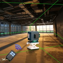 KaiTian 3D 12 Lines Level Laser Nivel Green Line Self-Leveling Horizontal&Vertical Cross Super Powerful 360 Laser Level Receiver