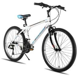Hiland 24 26 inch Mountain Bike for Men Women, 21 Speeds High-Carbon Steel Frame, Sport Cycling MTB Bicycle for Adult