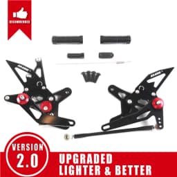 Arashi V2.0 CNC Adjustable Footrest Footpeg For KAWASAKI NINJA ZX6R 2007-2008 ZX-6R ZX 6R 2007 2008 Rearset Foot Rest
