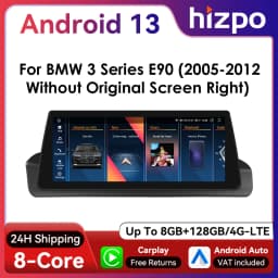 Hizpo 10.25-inch Android Car Radio for BMW 3 Series E90 2005 - 2012 Intelligence System CarPlay RDS DSP GPS Navi QLED Screen