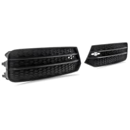 2x Front Bumper Honeycomb Fog Light Cover Grill Grille Fits Audi A1 8X 2015-2018