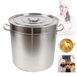 70L Universal Pot Soup Pot Buffet Restaurant Party Roast Cooking Pot With Stainless Steel Lid
