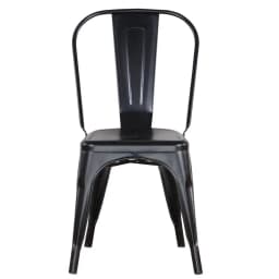 EGOONM Set of 4/8 Modern Metal Dining Chairs Industrial Style Chairs Stackable Used for Restaurant Terrace Outdoor Dining Chair