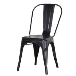 EGOONM Set of 4/8 Modern Metal Dining Chairs Industrial Style Chairs Stackable Used for Restaurant Terrace Outdoor Dining Chair