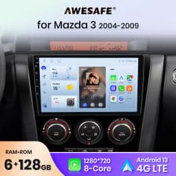 AWESAFE PX9 For Mazda 3 bk 2004 2005 2007 2008 2009 Car Radio Multimedia Players GPS 2 din Android 2din CarPlay Autoradio