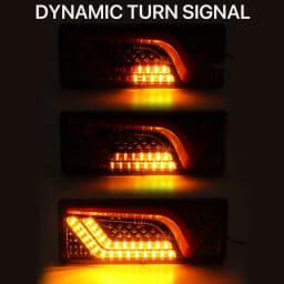 Pair 24V LED Car Truck Tail Light Rear Lights Turn Signal Brake Reverse Signal Lamp Trailer Lorry Bus Camper Caravan RV Tractor