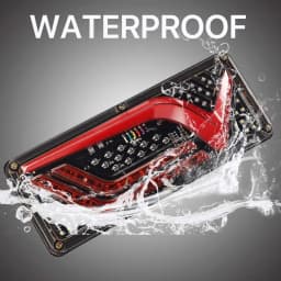 Pair 24V LED Car Truck Tail Light Rear Lights Turn Signal Brake Reverse Signal Lamp Trailer Lorry Bus Camper Caravan RV Tractor