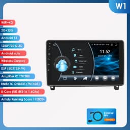 Hizpo Car Radio For Peugeot 407 1 2004-2008 2009 2010 2011 Wireless CarPlay Android Auto Multimedia No 2 din 2din DVD Autoradio