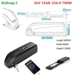 Polly 18650 21700 EBike Battery 48V 52V 25Ah 60V 36V 20Ah Electric Bicycle Bateria Pack for 2000W 1500W 1000W 500W 350W 250W