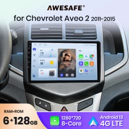AWESAFE PX9 For Chevrolet Aveo 2 Sonic T300 Car Radio Multimedia Navigation GPS 2 din 2din Android Autoradio CarPlay 8+256GB