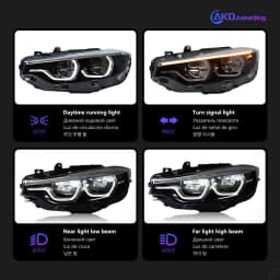 AKD Car Lights for BMW F32 LED Headlight 2012-2020 F36 F82 F33 F80 LED Head Lamp with CSL Yellow DRL Automotive Accessories