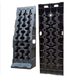 Donened Pack of 2 Plastic Loading Ramps Heavy Duty Car Ramps up to 16,000 lbs Universal Loading Ramps for Cars and Vehicles
