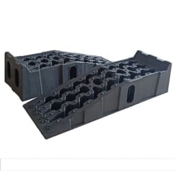 Donened Pack of 2 Plastic Loading Ramps Heavy Duty Car Ramps up to 16,000 lbs Universal Loading Ramps for Cars and Vehicles