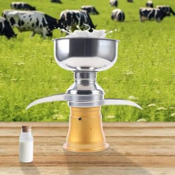 Electric Milk Cream Separator Household Commercial 50 L/H Milk Skimming and Separate Cream Centrifugal Machine