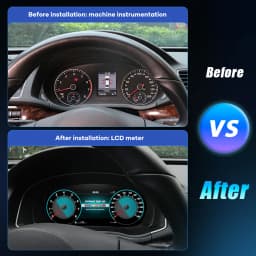 Wowuseful 12.3‘ LCD Digital Dashboard For For VW T5.1 2010-2015 Caravelle Multivan Transporter Digital Cluster Panel Speedometer