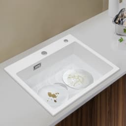 Large Capacity 9In Deep Kitchen Sink Easy to Clean Kitchen Sink Anti-Abrasion for Kitchens/Bathrooms/Restaurants/Hotels