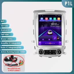 Hizpo For Tesla Style 8Core Car Radio For Hyundai Santa Fe 2 2006-2012 Multimidia Player Navigation GPS 2din Head Unit Carplay