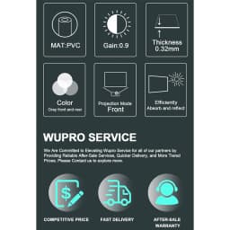 Wupro 2025 Top Projector Screen Gallery Soft Gray Fixed Frame Screen Anti-Light Ultra Narrow Bezel CLR 8K 3D For ALL Projection
