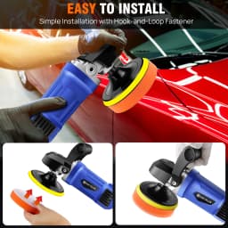 Polishers and Buffers, Electric Car Polisher Machine - Rotary Polishing Machine Kit with 6 Variable Speed Control.