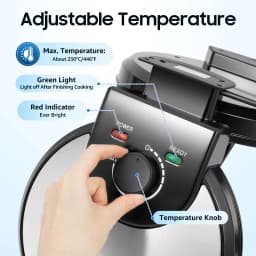 1200W Electric Toaster, Temperature Adjustable Roti Maker, Press Machine for Pancakes, Pan Cakes, Omelettes