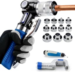 Hydraulic Expander HVAC Hydraulic SWAGING Tool Kit For Copper Tubing Expanding Copper Tube Expander Tool 3/8" to 1-5/8" VG-300AL