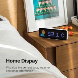Ulanzi TC001 Smart Pixel Clock LED Full Color Pixel Display Pomodoro Clock Youtube Fans for Home New Version