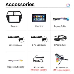 AWESAFE PX9 Plus Car Radio For Suzuki SX4 S-Cross 2012 - 2017 wireless CarPlay Android Auto No 2 din 2din DVD