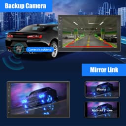 ESSGOO 9" Android 13 4+64G Wireless Apple Carplay Car Stereo Double 2 DIN GPS Navigation Bluetooth FM RDS USB WIFI Mirror Link