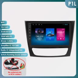 Hizpo 6115 Radio For Mercedes Benz E class W211 E300 E350 E240 4G Car Multimedia GPS 2din Autoradio CarPlay Android Auto WIFI BT