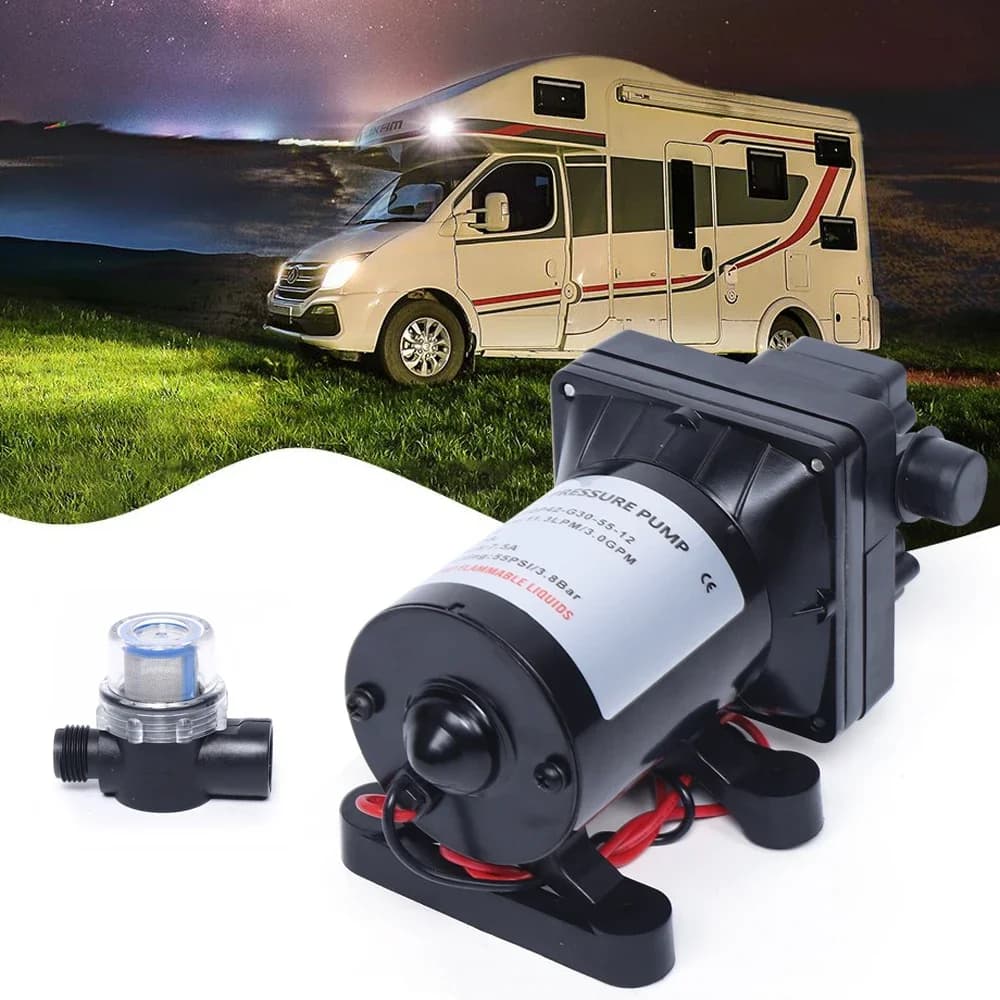 12V Diaphragm Pump DC Self-priming Water Pump Pressure Pump For Garden Motorhome