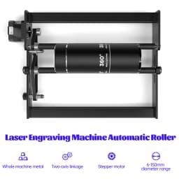 SCULPFUN Laser Engraver Roller Y-axis Rotary Roller for Engraving Cylindrical Objects Cans Huge engraving area 4 heightening