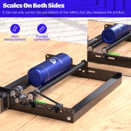 SCULPFUN Laser Engraver Roller Y-axis Rotary Roller for Engraving Cylindrical Objects Cans Huge engraving area 4 heightening