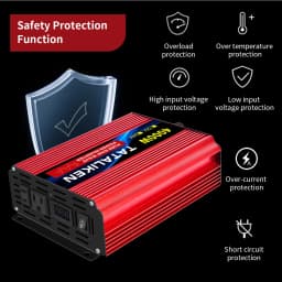 Pure Sine Wave Inverter 12V 220V 5000W 6000W 7000W 8000W DC To AC Portable Power Voltage Converter Car Solar Inverter