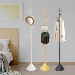 Coat Rack Freestanding Home Plain Freestanding Coat Hanger Rack Metal Clothes Rack Hall Tree Clothing Rack Gold/Black/White