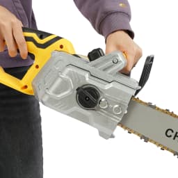 2200W Chainsaw 220V Electric Chainsaw with Driving Full Copper Orange 16 Inch Longitudinal Motor 800r/min