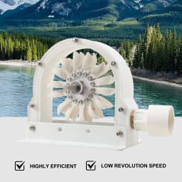 Pelton Water Power Generator 100–300 W 500–4000 RPM Wheel Impulse Pelton Turbine with Adapter to DIY Hydroelectric Generator